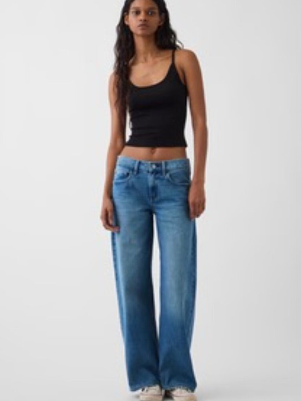 Hailey Bieber Gap Low Loose Jeans Size 26 - Picture 2 of 3